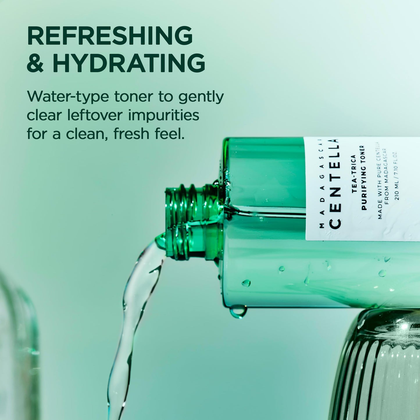 SKIN1004 Tea-Trica Purifying Toner, Korean Toner with Tea Tree & BHA, Centella Toner for Oil