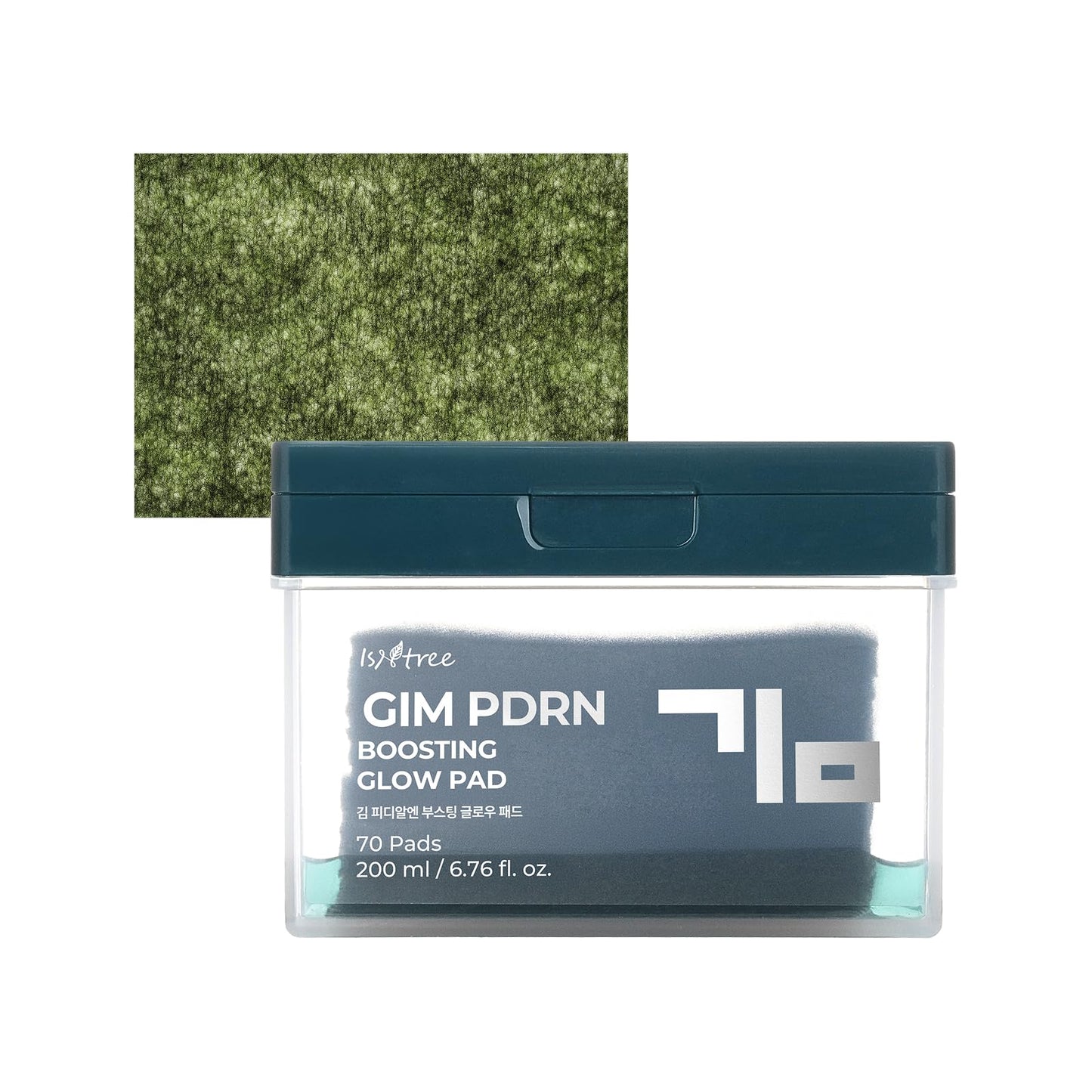 ISNTREE GIM PDRN Boosting Glow Toner Pad | Hydrating & Firming Dual-Sided Facial Pads with Korean