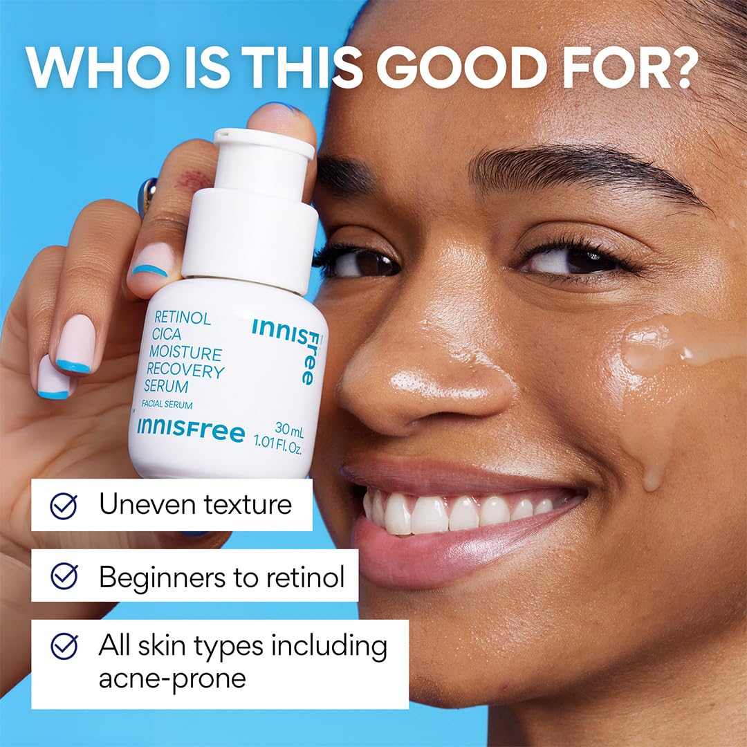 innisfree Retinol Cica Serum with Salicylic Acid | Korean Moisture Recovery Treatment with
