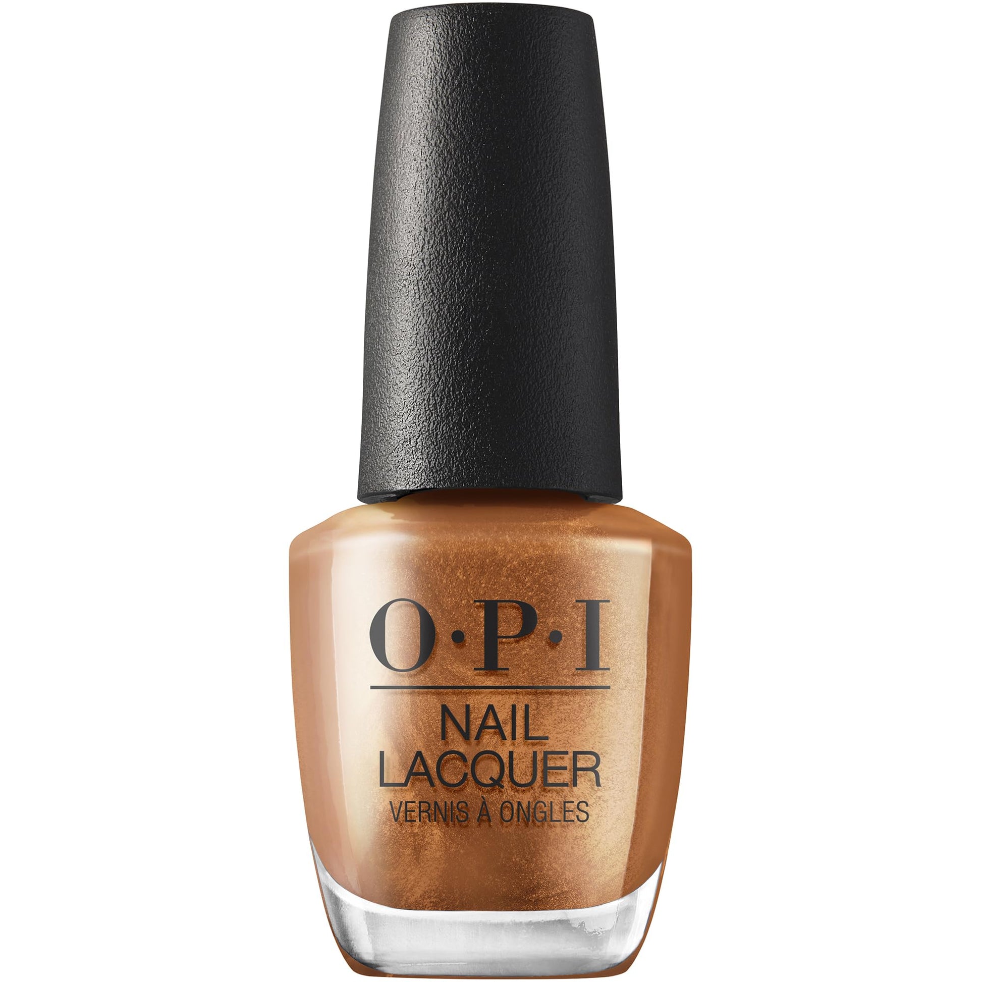OPI Nail Lacquer Millennium Mocha | Opaque Dark Brown Metallic Nail Polish