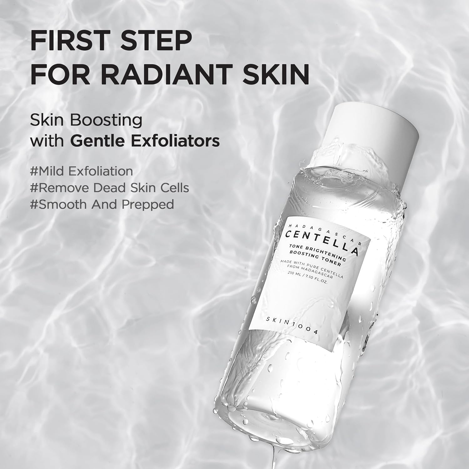 SKIN1004 Tone Balancing Boosting Toner, Korean Face Toner for Uneven Skin Tone, Centella Toner with