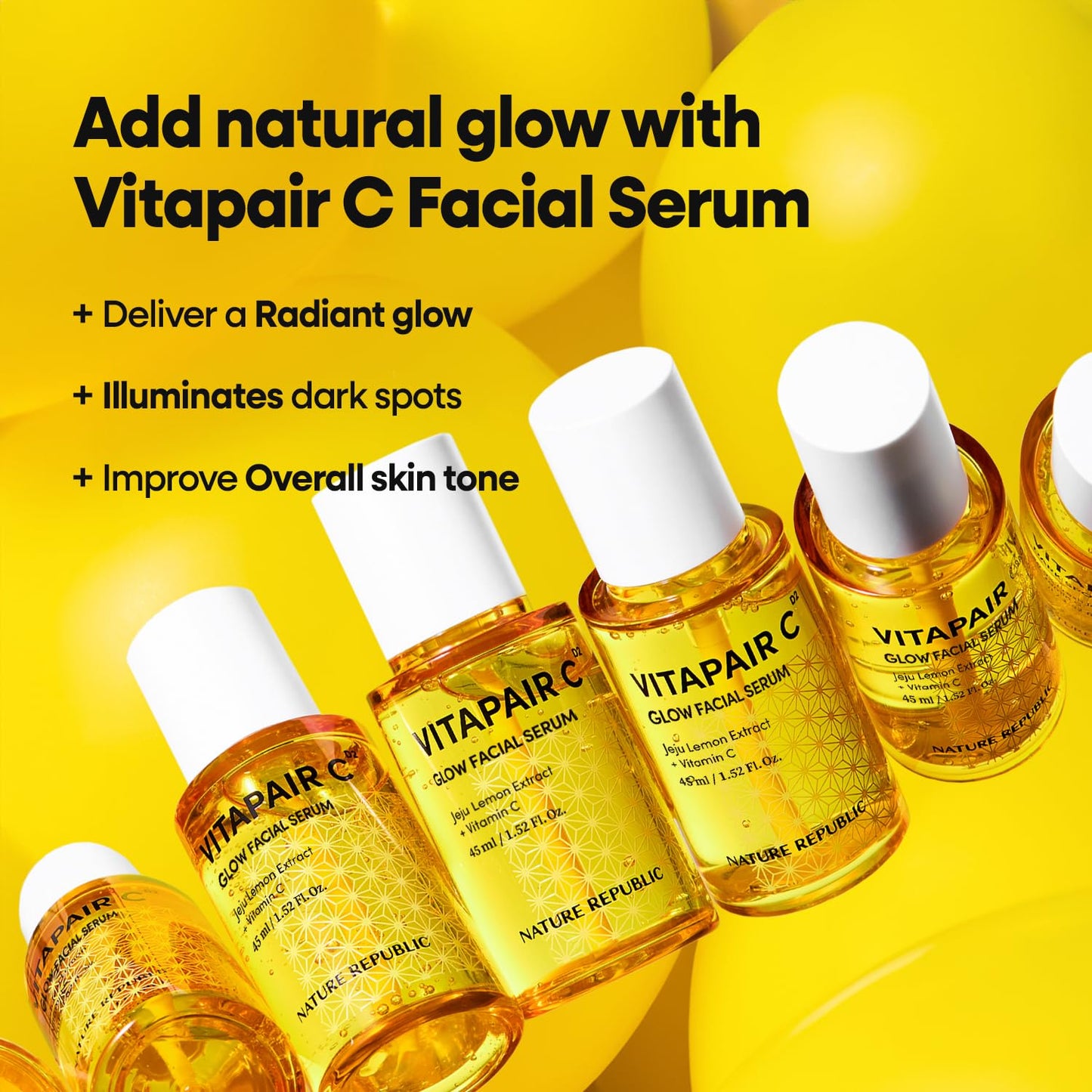 Nature Republic Vitapair C Glow Facial Serum | Hydrating Face Serum for Radiance & Glow