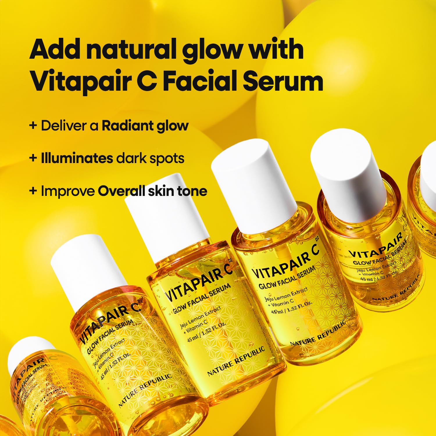 Nature Republic Vitapair C Glow Facial Serum | Hydrating Face Serum for Radiance & Glow