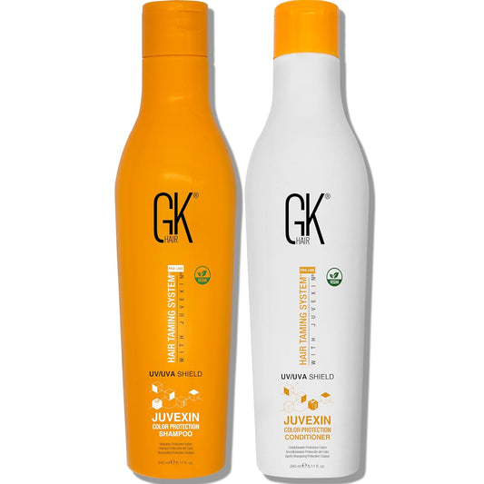 GK Hair Shield Shampoo and Conditioner – UV/UVA Protection for Color-Treated Hair – Hydrates, Prevents Fading and Split Ends – Anti-Frizz Formula for Softer, Stronger Hair