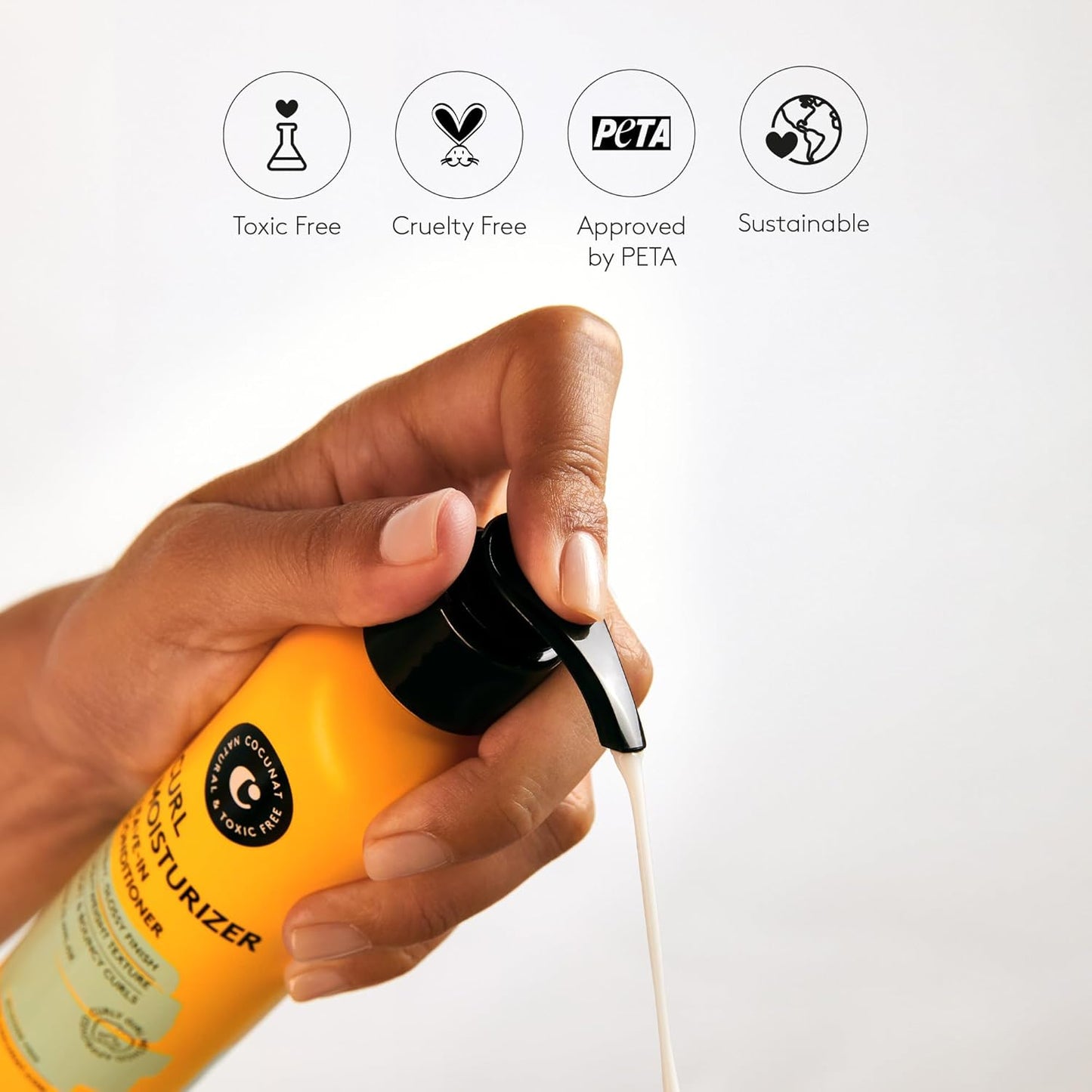 COCUNAT - Curl Moisturizer Leave-in - Curly Hair Gel - Detangles, Defines and Moisturises Curls - Flexible, Shiny and Smooth Curl - Curly Method - Styling Cream - Frizz Control - 150 ml