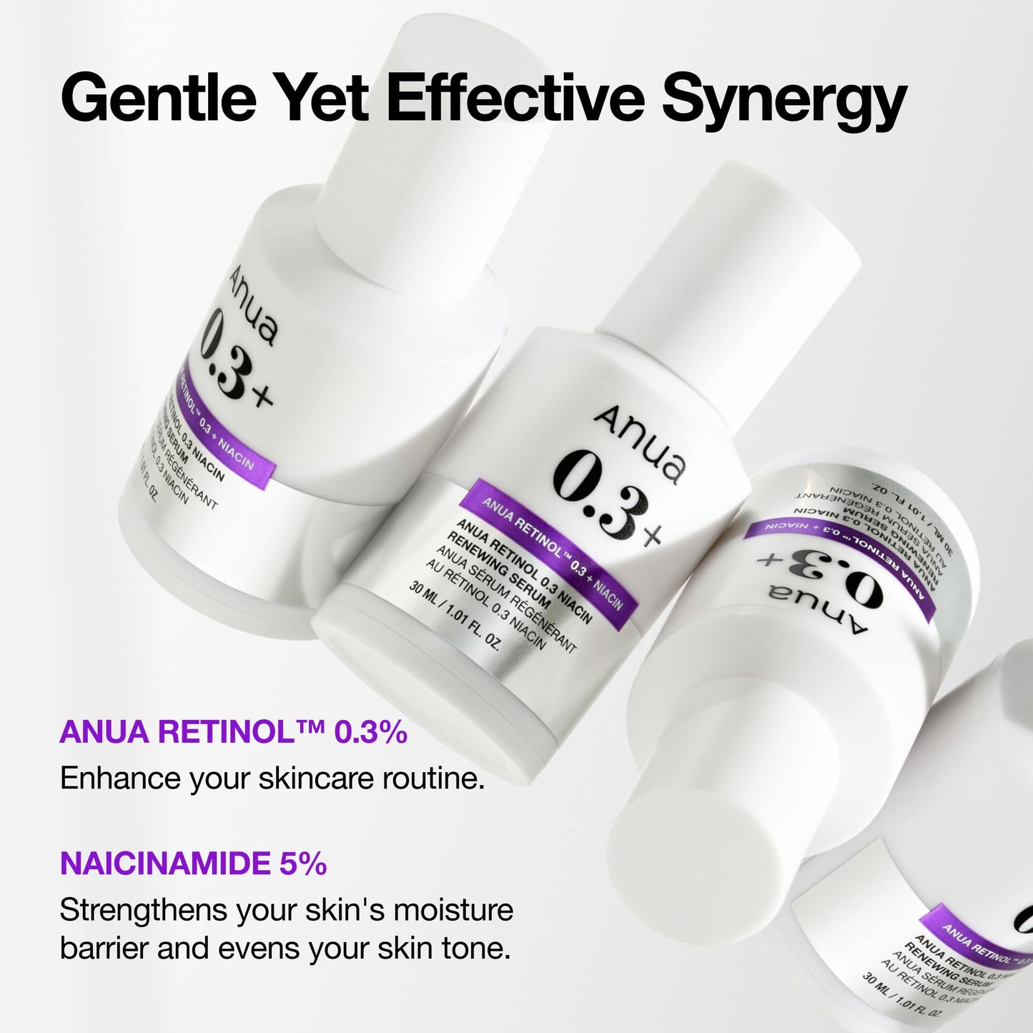 Anua Retinol Serum for Smooth & Renewed Texture, 1.01 fl oz