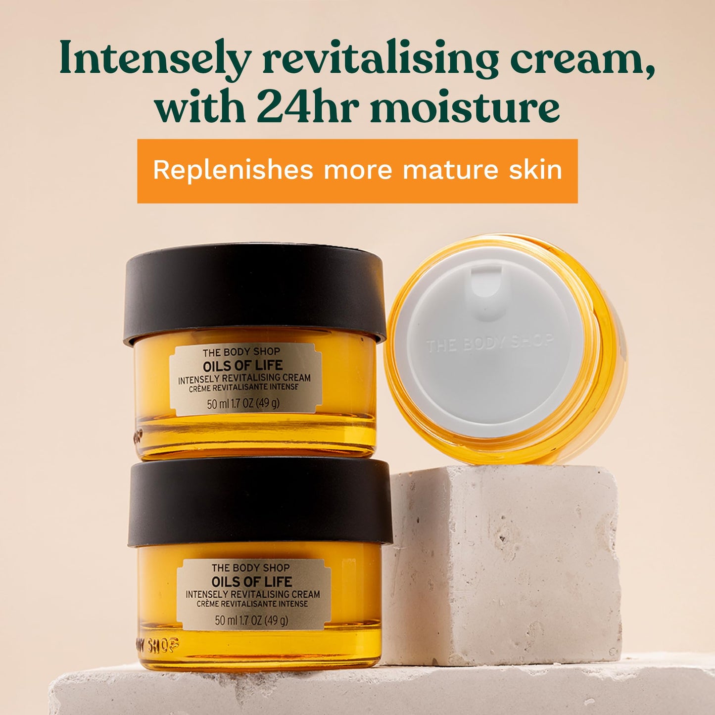 The Body Shop Oils of Life Intensely Revitalizing Cream - Lightweight, Nourishing Cream