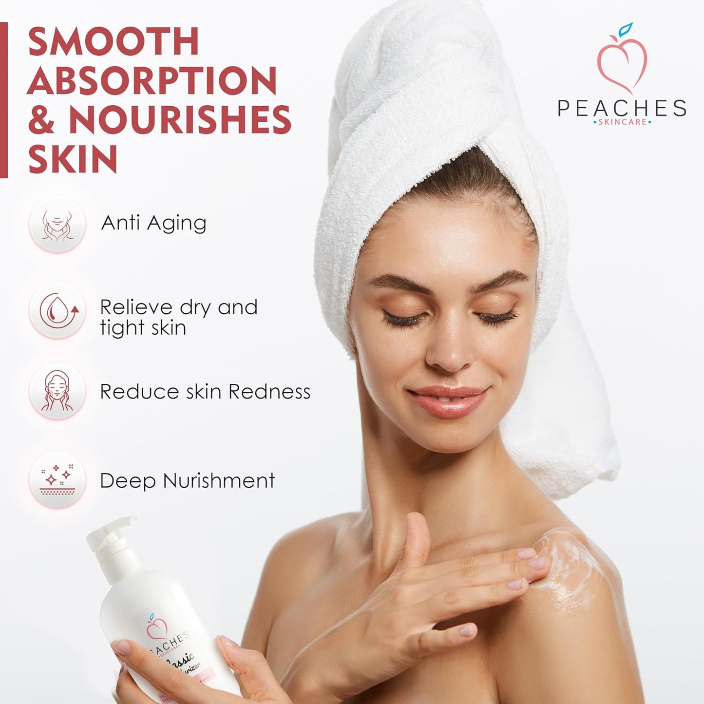 Hydrating Vegan Moisturizer with Vitamin E, Gotu Kola, and Pineapple – Age-Defying Face Cream for All Skin Types – Classic Moisturizer (16 oz)