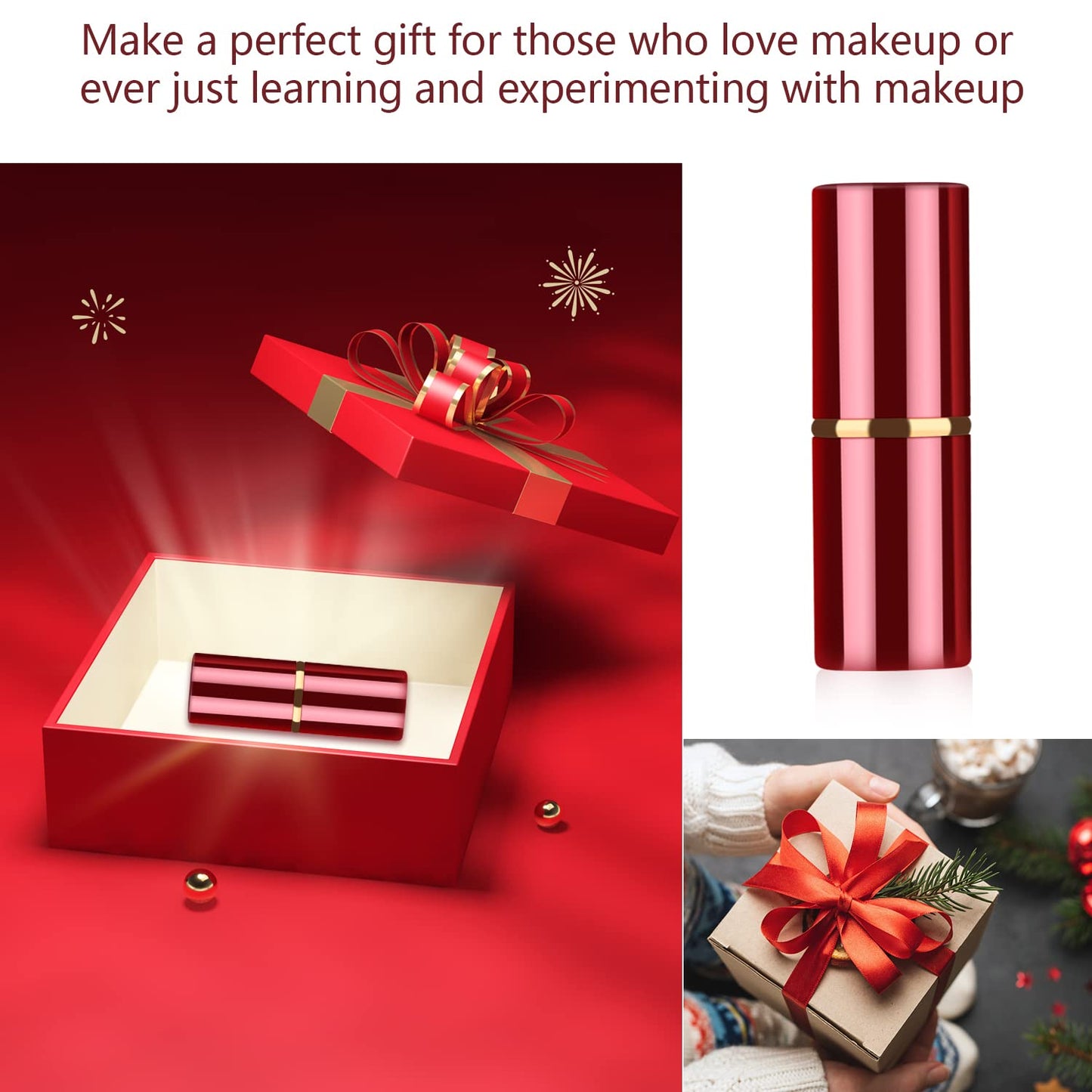 Falliny Retractable Makeup Brushes, Travel Face Kabuki Blush Brush, Portable Powder Brush with Cover for Blush, Sunscreen,Bronzer, Buffing, Highlighter Flawless Powder Cosmetics