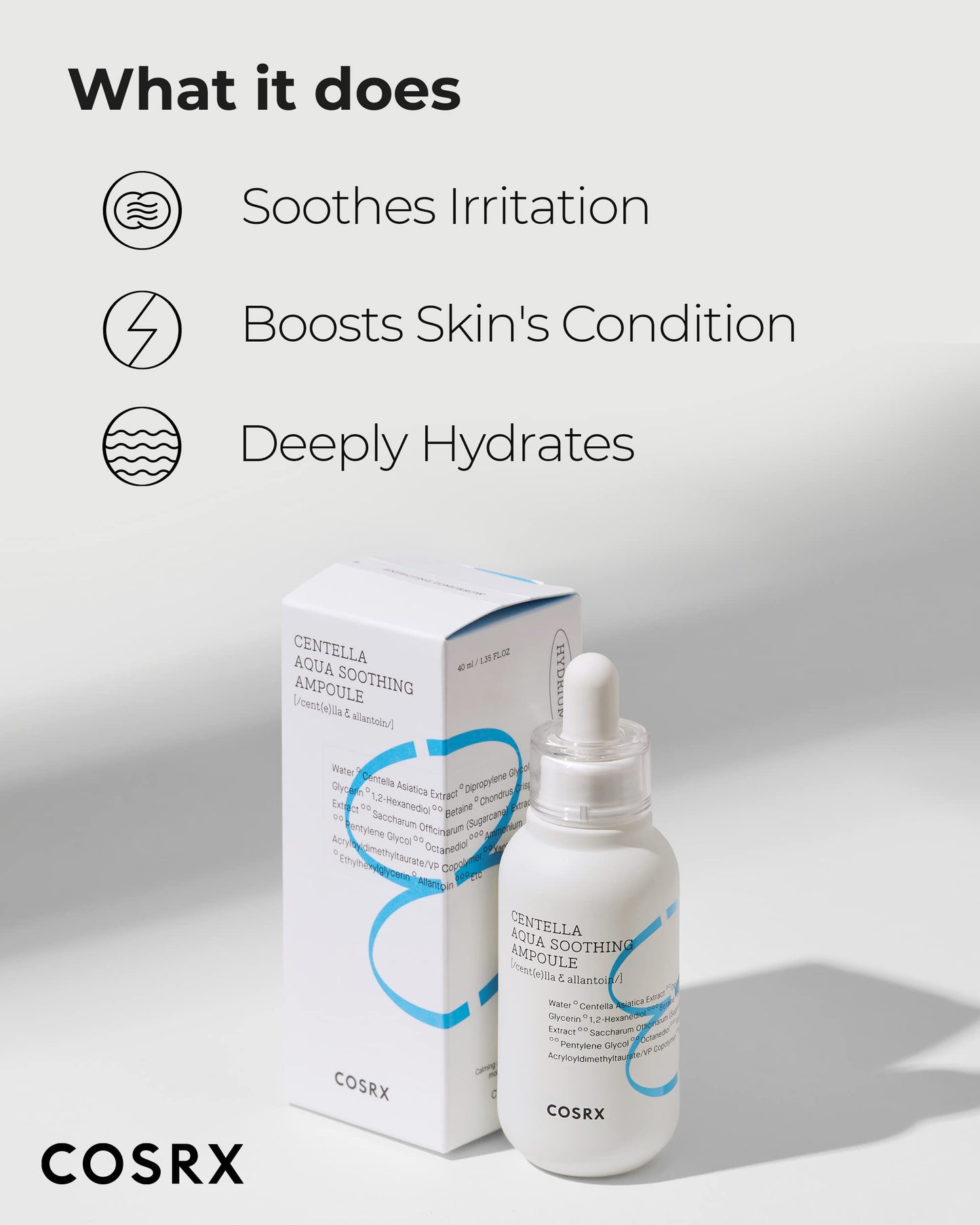 COSRX Centella Asiatica Soothing Ampoule For Sensitive Skin, 1.35 fl.oz