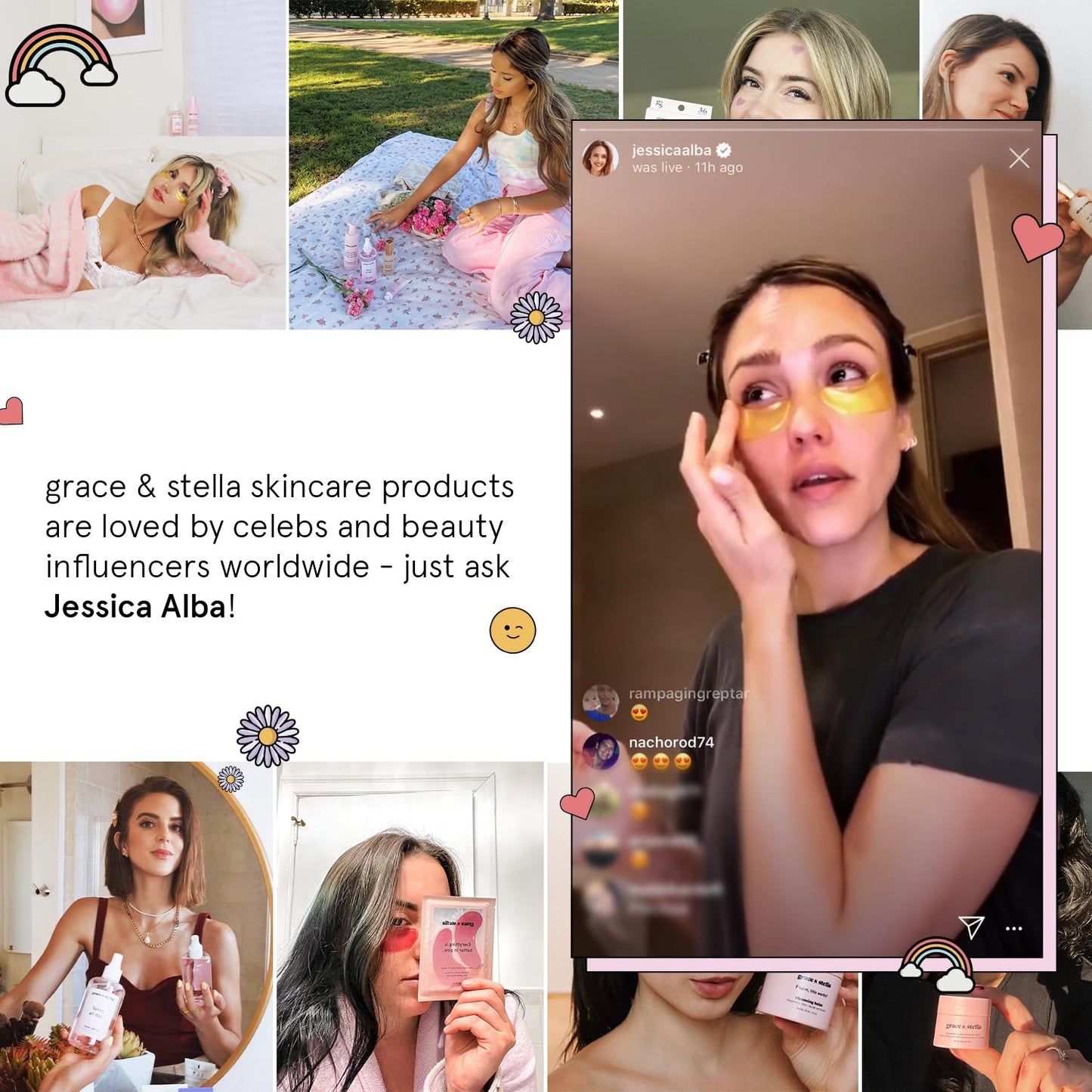 grace & stella Vitamin C Serum for Face (50ml /1.7 fl oz)- Brightening Vitamin C for Face with Hyaluronic Acid Serum To Reduce Dullness & Dark Spots - Vegan Skincare