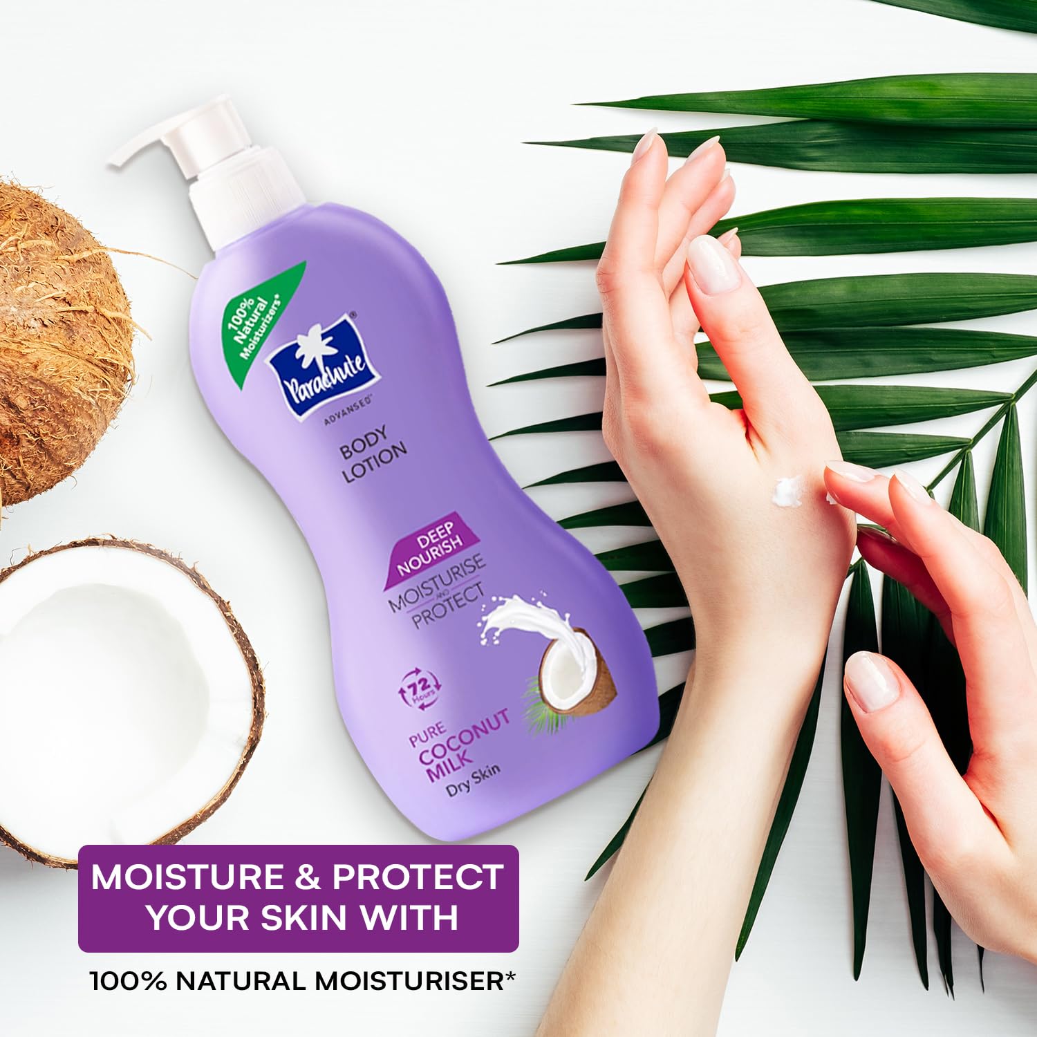 Parachute Advansed Deep Nourish Body Lotion with Pure Coconut Milk| For Women & Men |Restore Dry