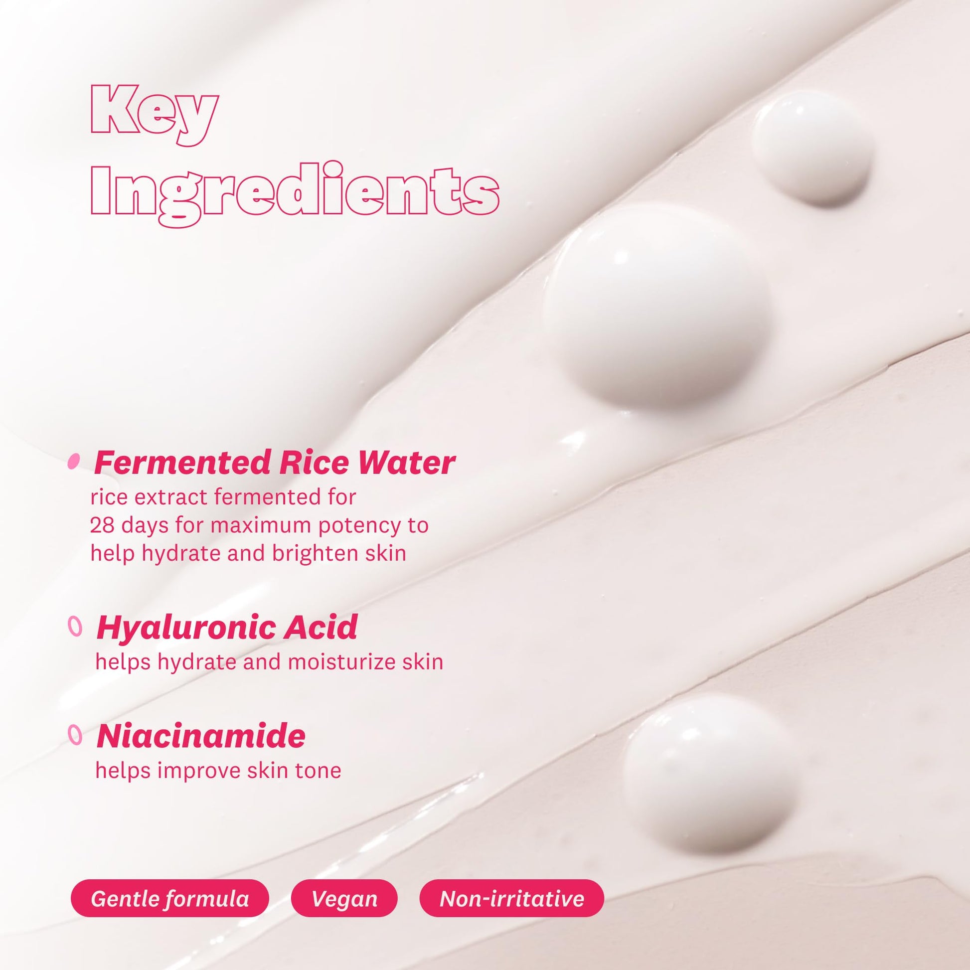 The Face Shop Rice Water Bright Vegan Serum - Targets Uneven Skin Tone & Dryness, Brightening