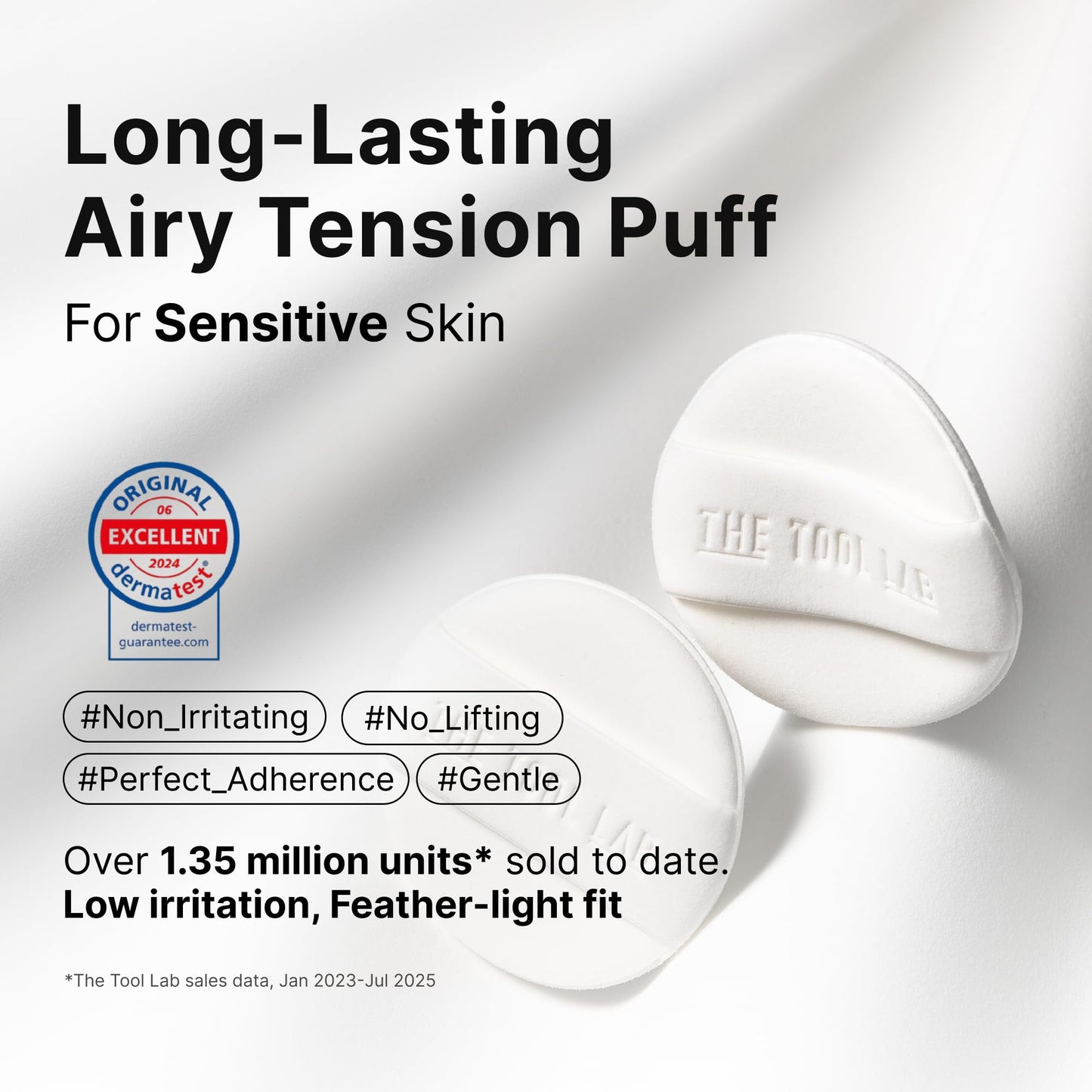 THE TOOL LAB Long-lasting Tension Puff 4P Set, Glow + Cover + Airy + Aqua, Liquid Cushion