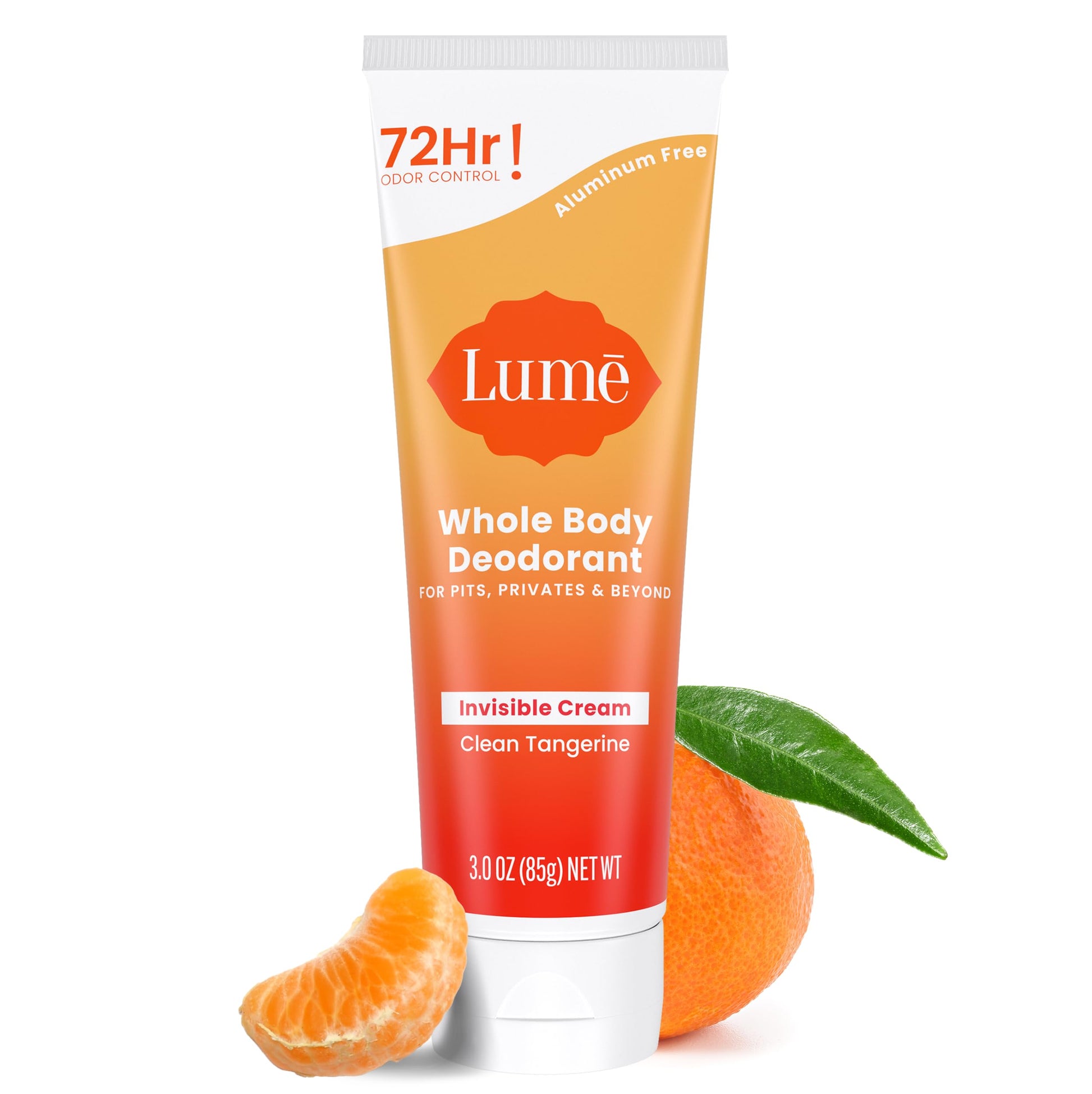 Lume Whole Body Deodorant - Cream Tube - 3 oz (Clean Tangerine)