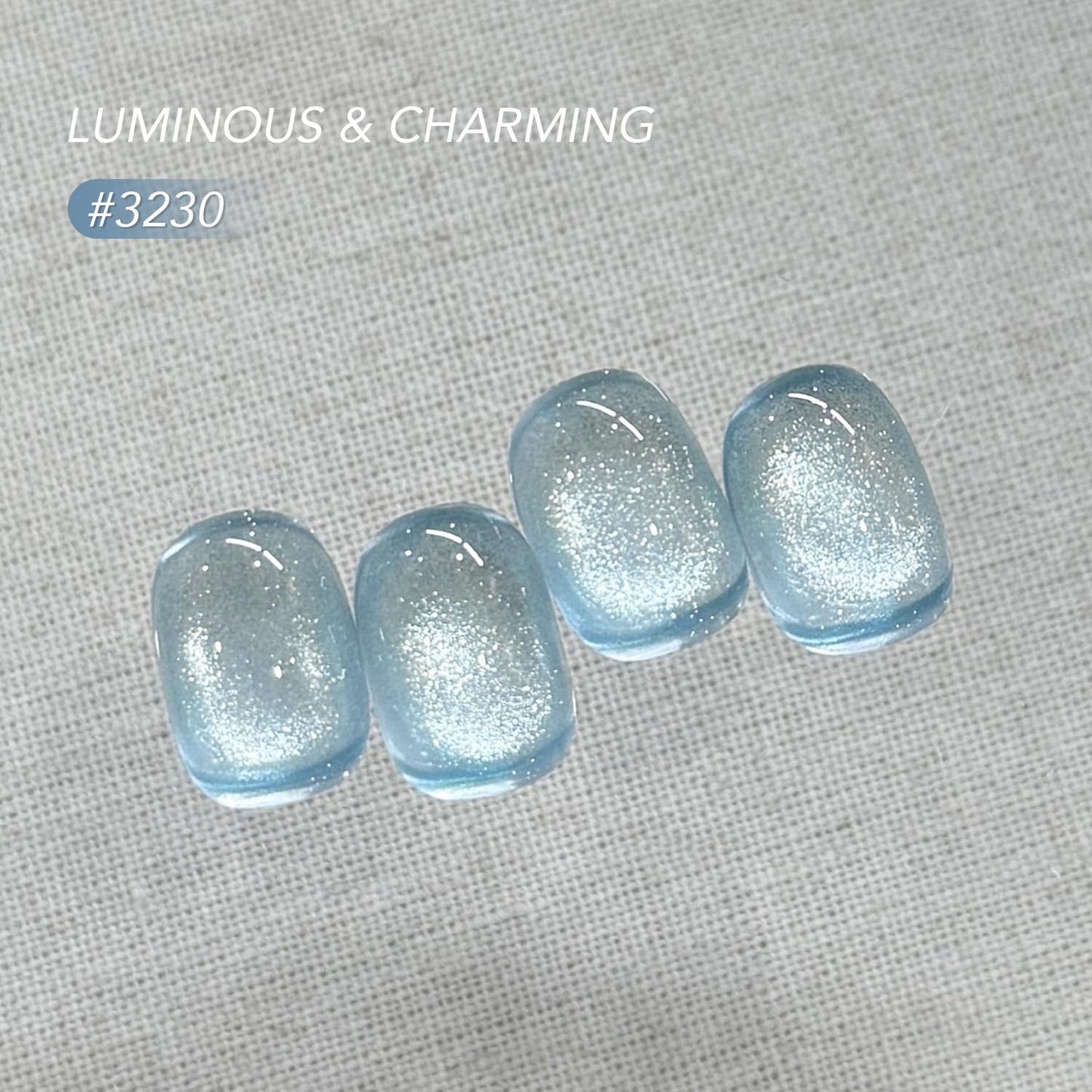 GAOY Cat Eye Gel Nail Polish Set with Magnet for Silver Blue Pink Glitter Holographic Cat Eye, Salon Gel Manicure and Nail Art DIY at Home, Spring Breeze