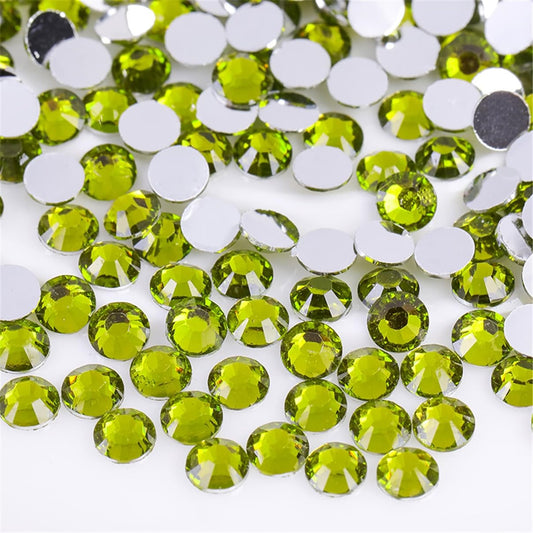 500 Pieces SS30 6mm Flatback Rhinestones Clear Glass Round Gems Crystals for Nail Art DIY Crafts