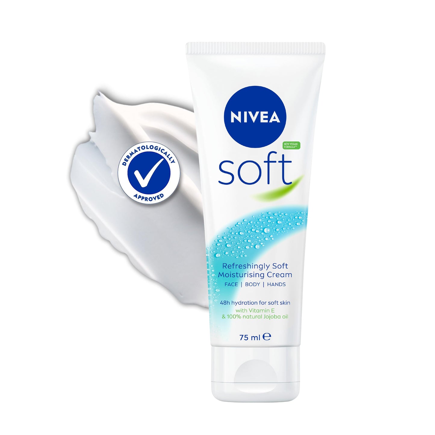 NIVEA Soft All-Purpose Moisturizing Cream (75 mL), Everyday Moisturizer and Hand Cream for Use