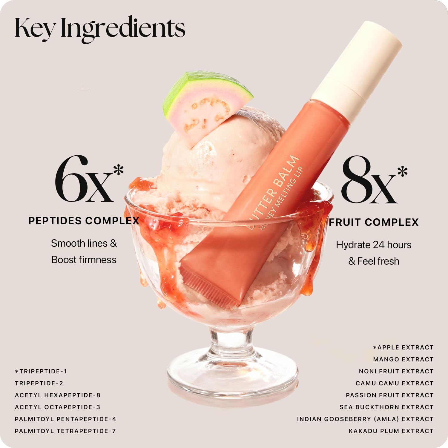 Nature Republic Honey Melting Lip Butter Balm | Hydrating Tinted Balm with Peptides, for Sheer &