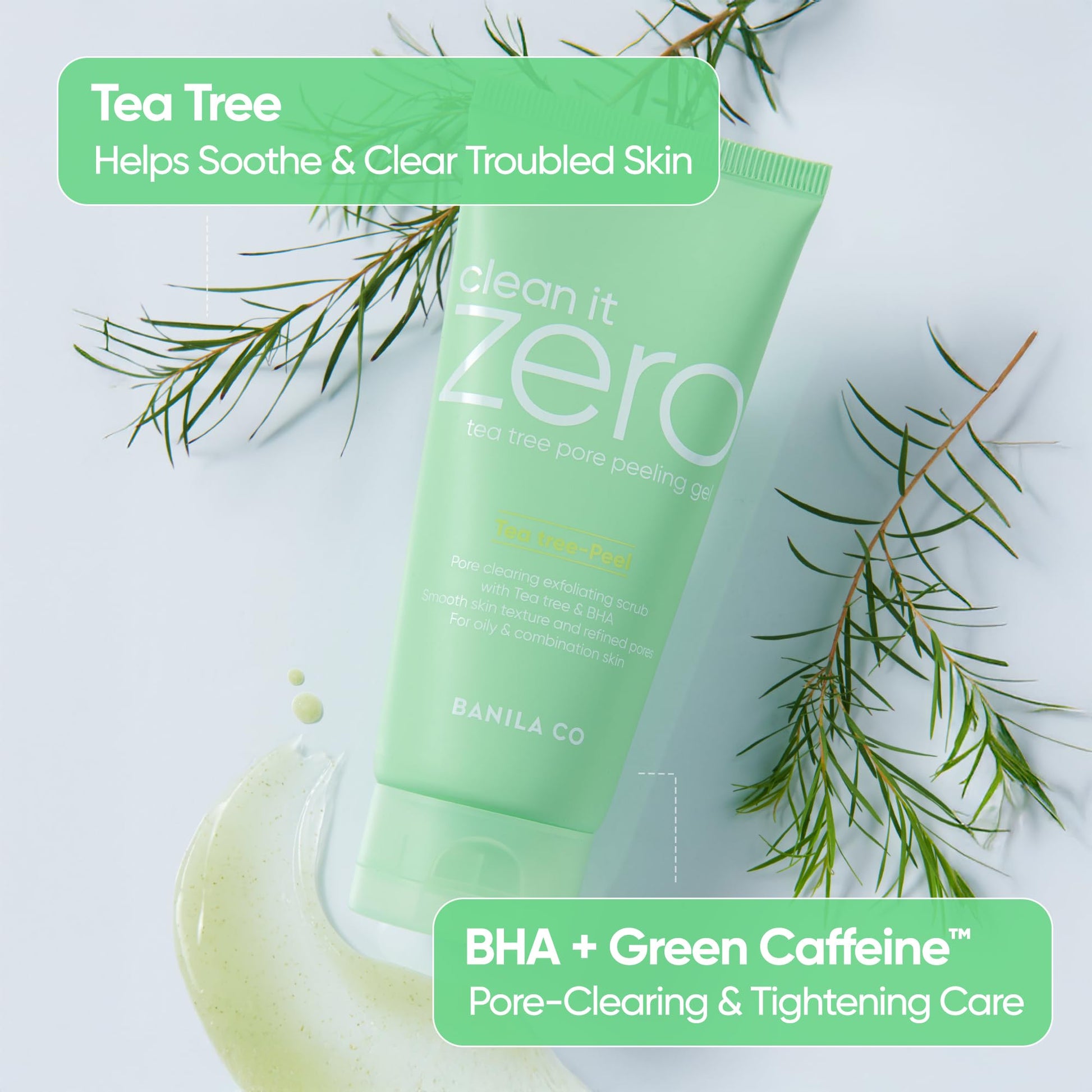 BANILA CO Clean It Zero Tea Tree Pore Peeling Gel - BHA Pore (4.05fl oz)