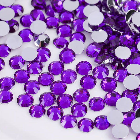 500 Pieces SS30 6mm Flatback Rhinestones Clear Glass Round Gems Crystals for Nail Art DIY Crafts