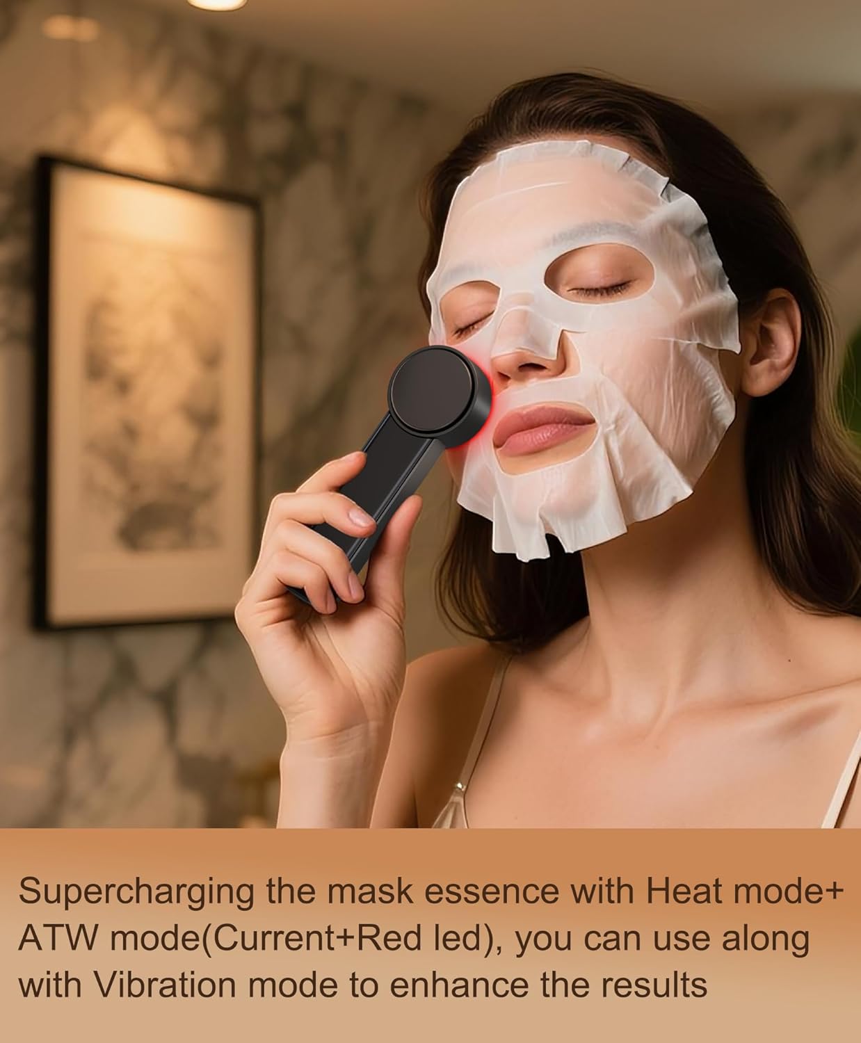 Radio Frequency Skin Tightening Device | 6 in 1 Home RF Face Beauty Device | Professional Facial Skin Tightening | Lifting | Wrinkle Reducing | Anti Aging | Depuff | Increase Absorption(with Gel)