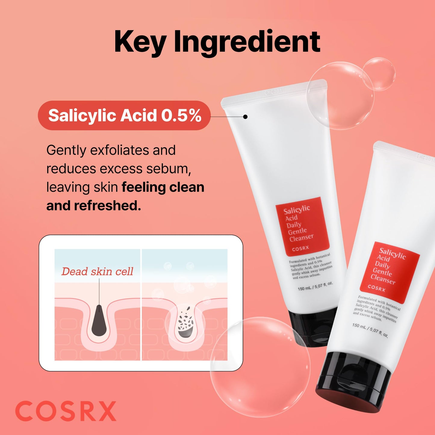 COSRX Salicylic Acid Daily Gentle Cleanser