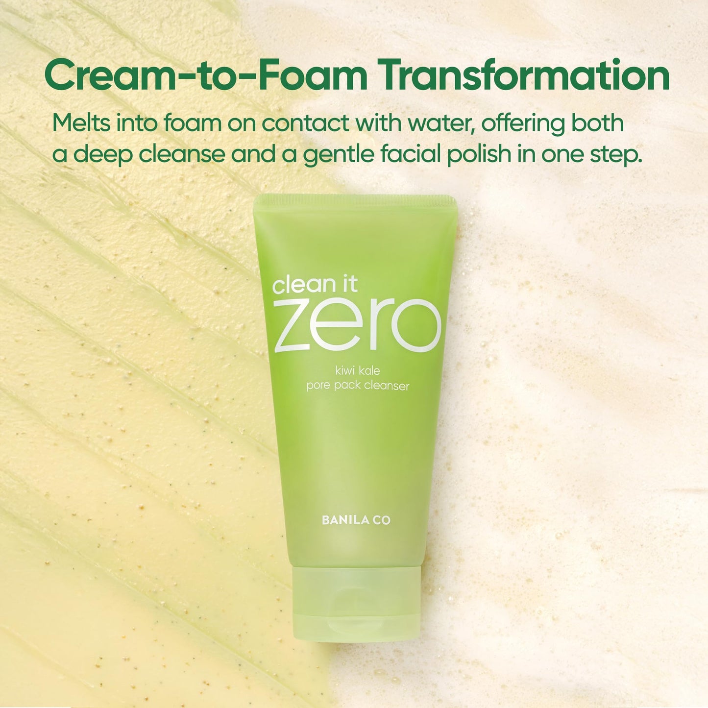 BANILA CO Clean It Zero Kiwi Kale Pore Clarifying Facial Wash (6.35 oz)