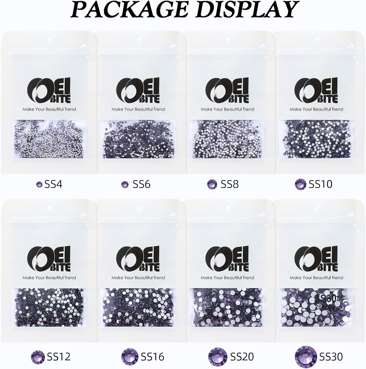 Tanzanite Flatback Rhinestones, Glass Rhinestones for Nail Art and Craft, Glue Fix, Loose Crystal Gemstones(Tanzanite, SS4, 1440pcs, 1.5-1.7mm)