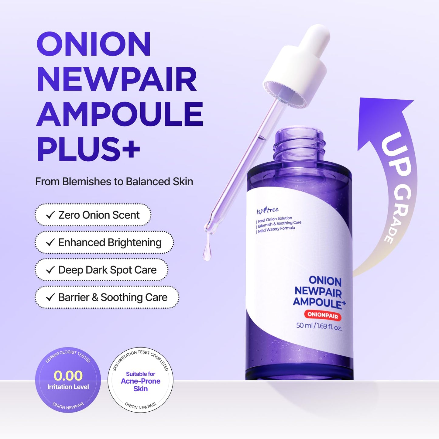 ISNTREE Onion Newpair Ampoule Plus 50ml 1.69 fl.oz – Uneven Skin Tone Care | Hydrating & Soothing