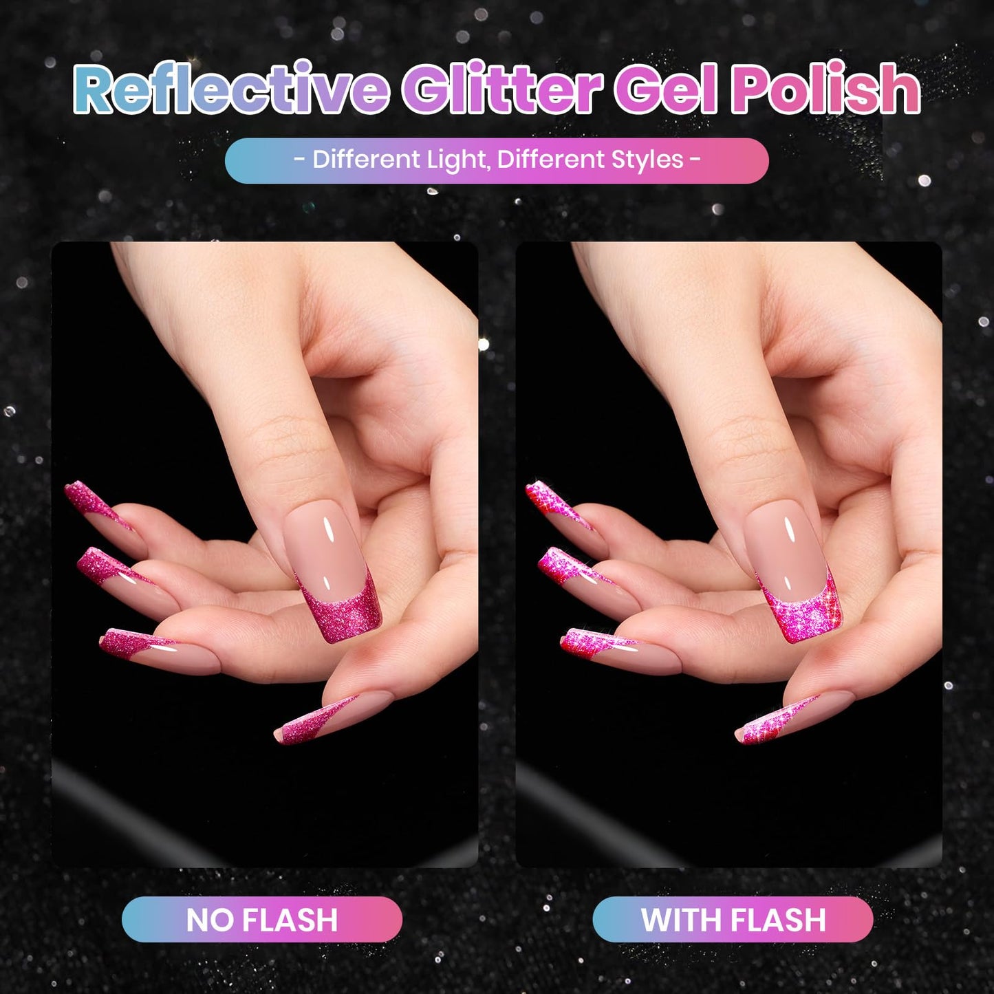 Beetles Glitter Gel Nail Polish Set, 20 Colors Party Auras Gel Polish