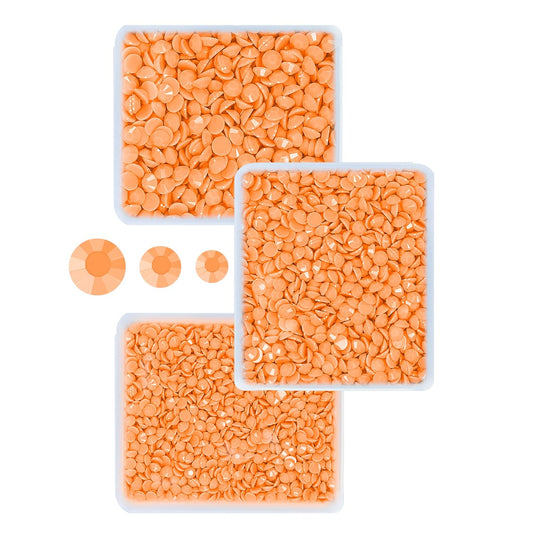 3mm 4mm 5mm 3 Boxes Pure Orange Yellow Resin Rhinestones for Bedazzling Crafting Flatback Jelly Stones Bulk Diamonds Gems for Nails Face Eyes Makeup Tumblers Bottles DIY Crafts Clothes Shoes