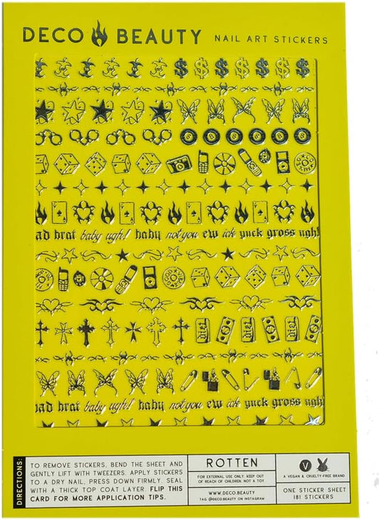 Rotten Nail Stickers - Lightweight & Easy-to-Apply Nail Art with Cute & Trendy Designs - Durable &