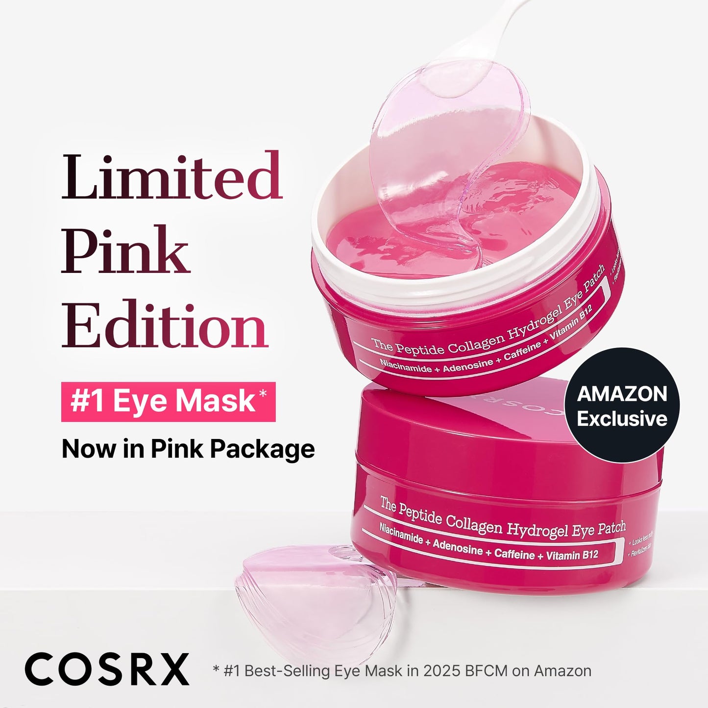 COSRX Limited Pink Edition Pink Peptides Collagen Hydrogel Eye Patch – Valentine’s Day Gifts for