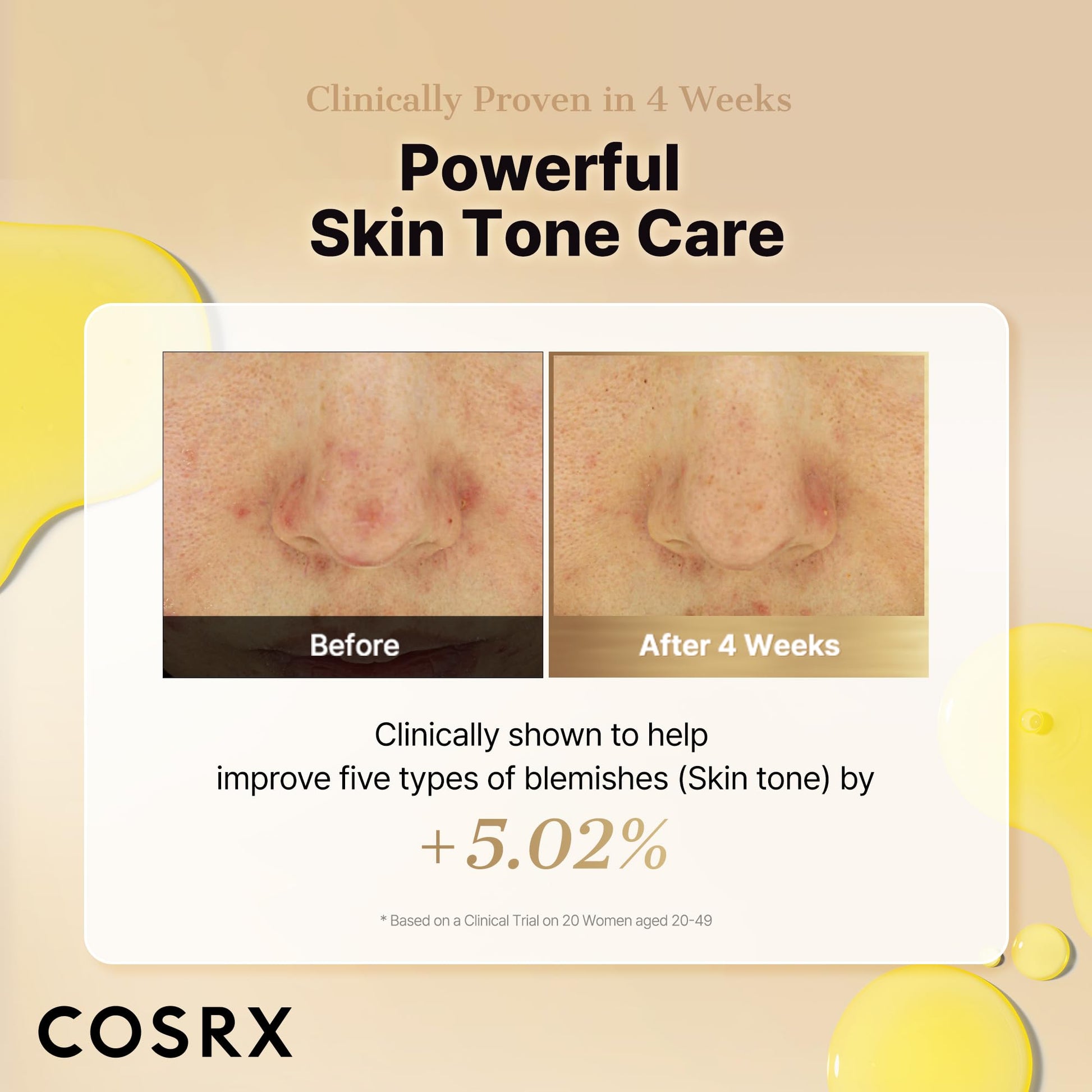 COSRX 23% Pure Vitamin C Serum for Face with Vitamin E, Glutathione, 0.7oz