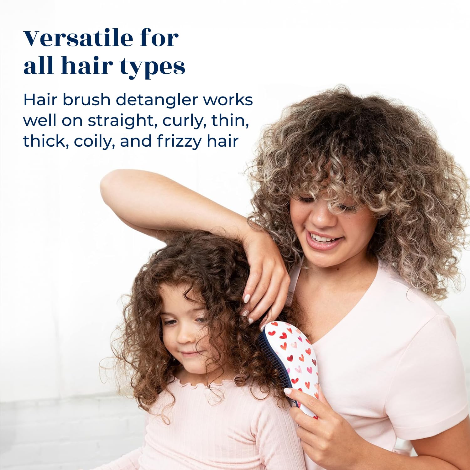 Crave Naturals Glide Thru Hair Brush - Detangler Brush for Curly, Straight, Wet or Dry Hair