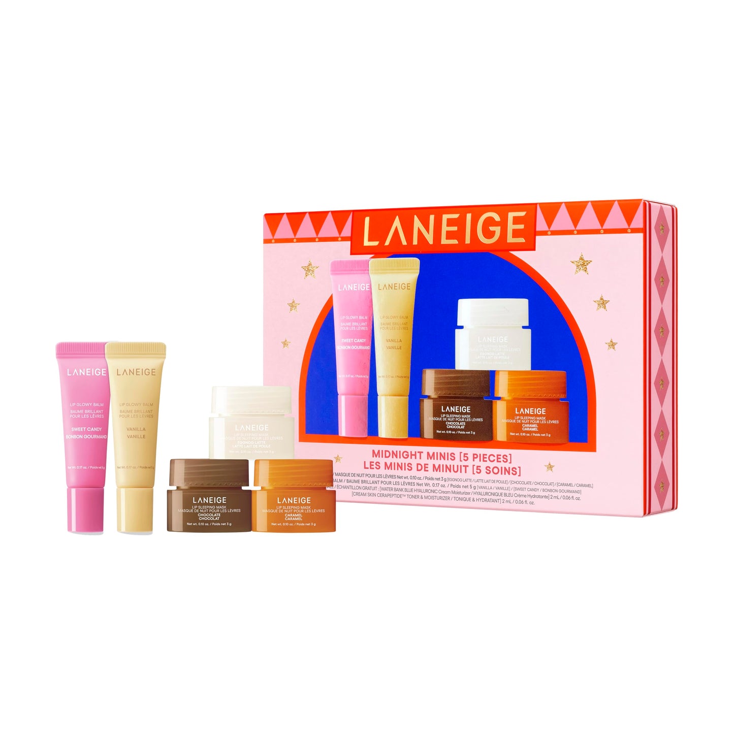 LANEIGE Midnight Minis: Limited-Edition Holiday Lip Care Gift Set for Day & Night Hydration