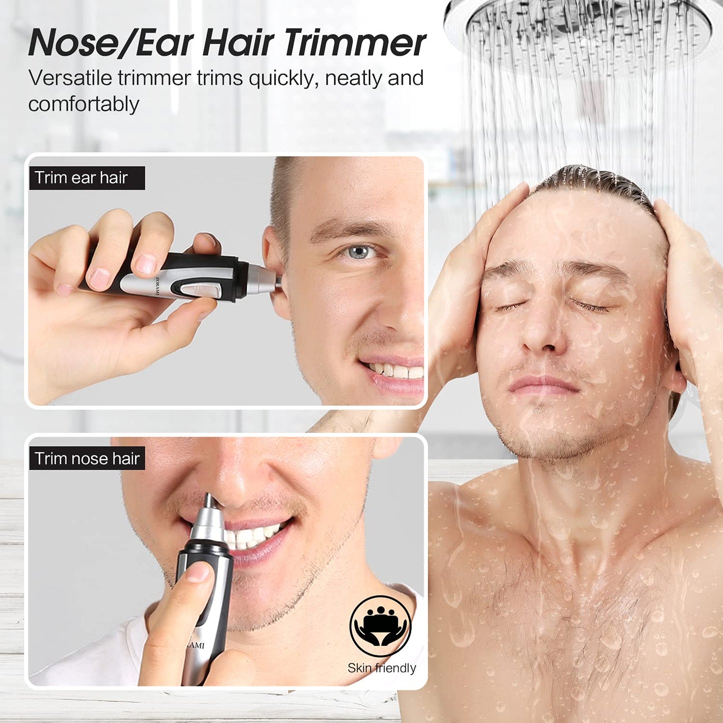 Ear and Nose Hair Trimmer Clipper - 2026 Professional Painless Eyebrow & Facial Hair Trimmer for