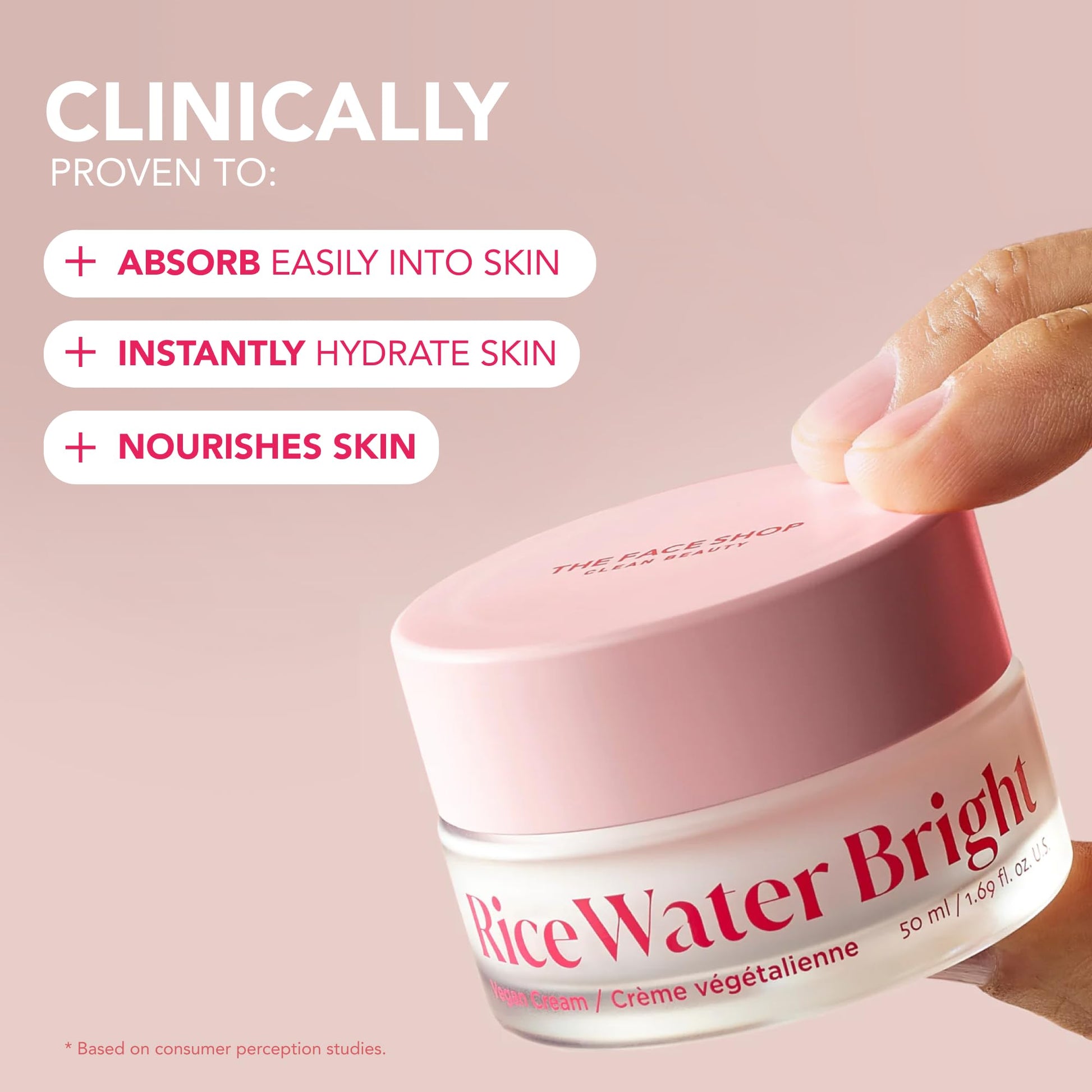 The Face Shop Rice Water Bright Travel Kit, Korean Skin Care Set with Ceramide, Gift Set - Gentle