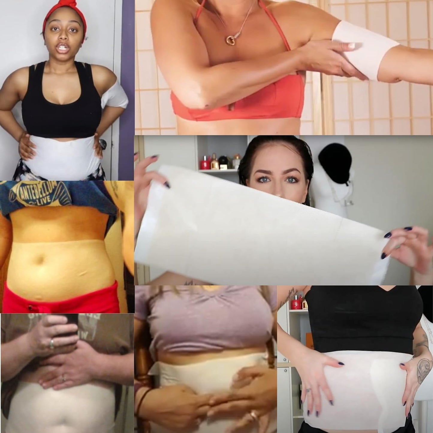 Ultimate Body Wrap with Guarana, Green Tea, and Seaweed Works for Stomach Belly Legs Arms Abdomen. 4 Wraps