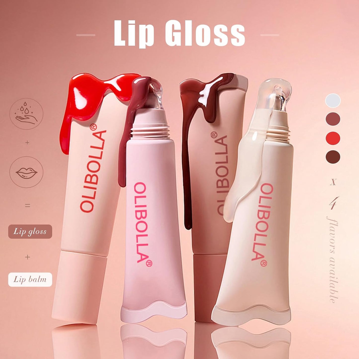 Tinted Lip Balm, Buildable Lip Color, Hydrate, Glossy, Lightweight, Sheer tint, 3-in-1 Moisture, Repair and Color, 0.33Oz(02 stawberry milk)