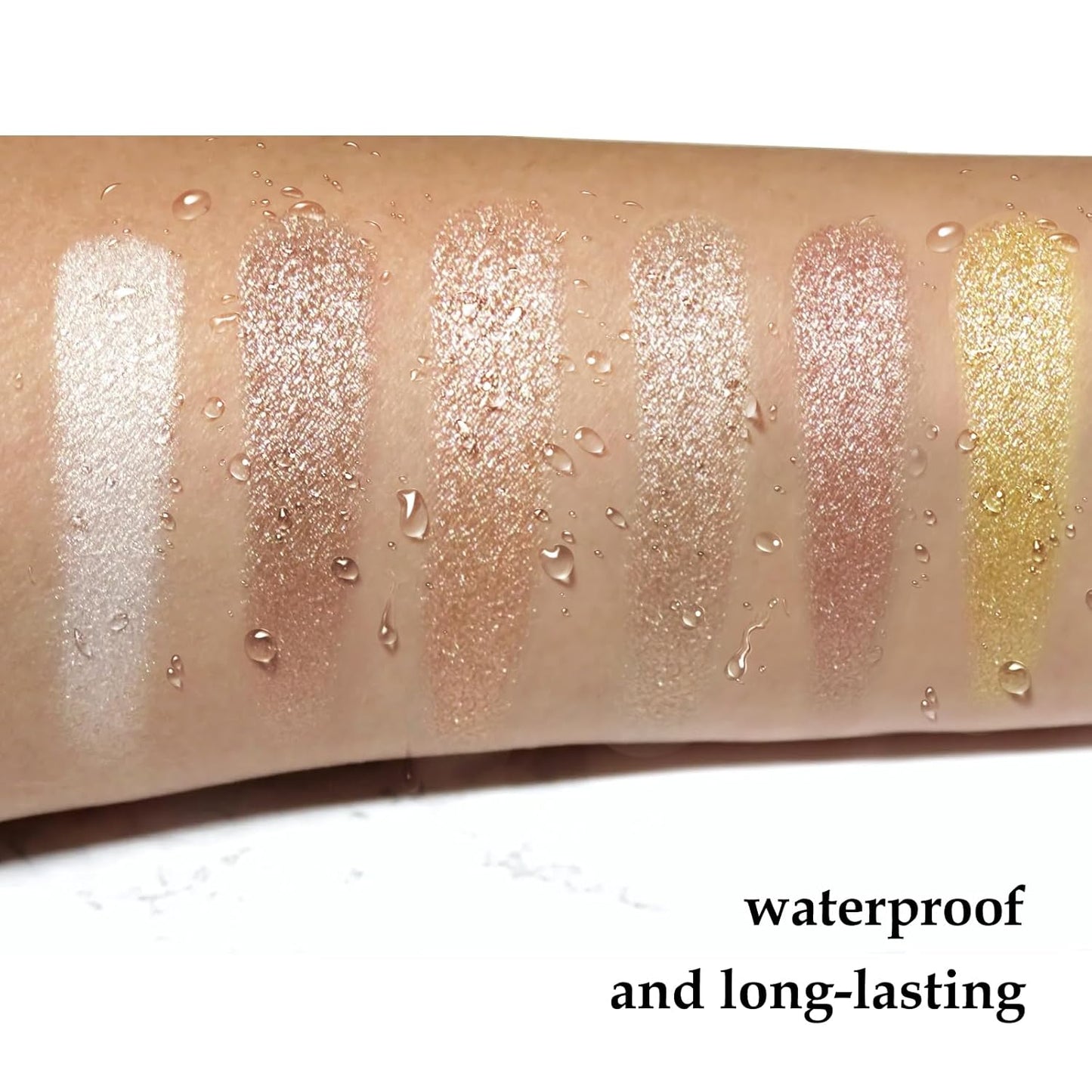 Boobeen 6PCS Cream Eyeshadow Stick Waterproof Pencil Crayon Eye Brightener Shimmer Pen Create Glitter Makeup, Easy to Use