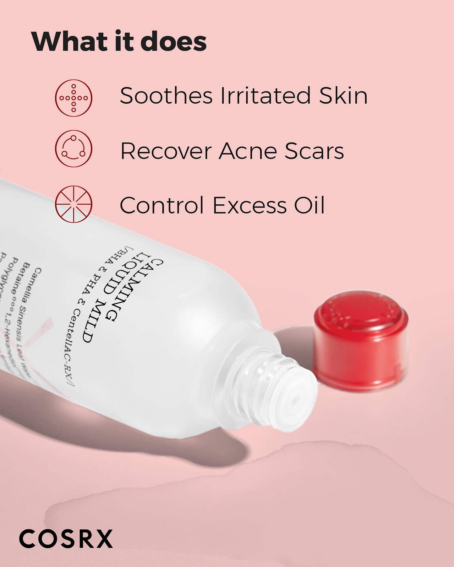 COSRX Acne Calming Mild Toner, Alcohol-Free PHA Toner, 4.22 fl.oz
