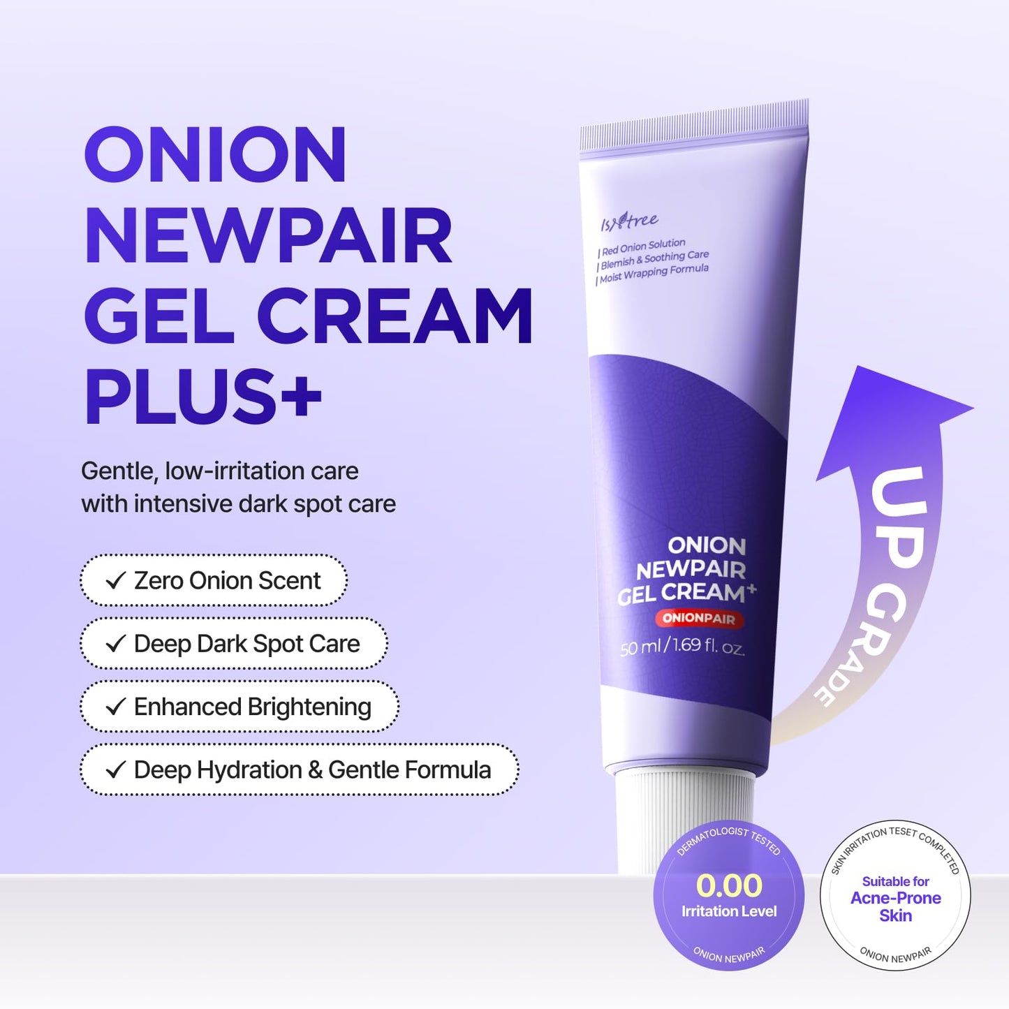 IsNtree Onion Newpair Gel Cream Plus 50ml 1.69 fl.oz – Uneven Skin Tone Care | Hydrating Gel