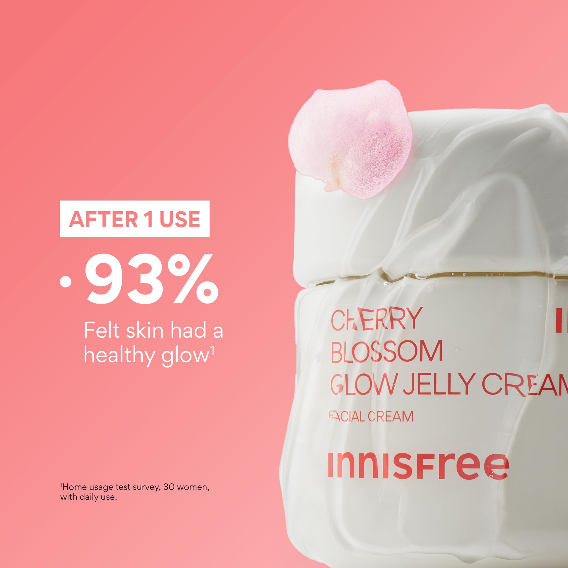 Innisfree Cherry Blossom Glow Jelly Cream | Hydrating Korean Moisturizer with Niacinamide for