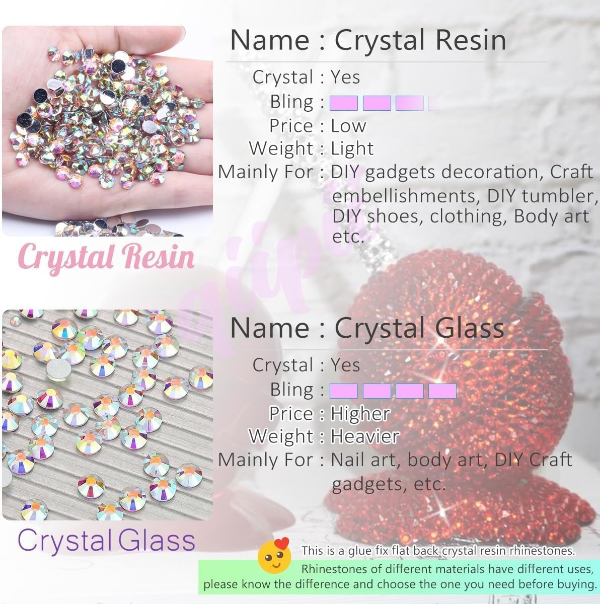 Amber Brown Crystal Resin Rhinestones for Crafting Yellow Brown Coffee Flatback Stones 3mm 4mm 5mm Non-Hotfix Diamonds Crystals Gems Charms for Nails Face Eyes Makeup Body Tumblers Crafts Shoes