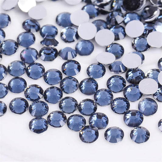 500 Pieces SS30 6mm Flatback Rhinestones Clear Glass Round Gems Crystals for Nail Art DIY Crafts
