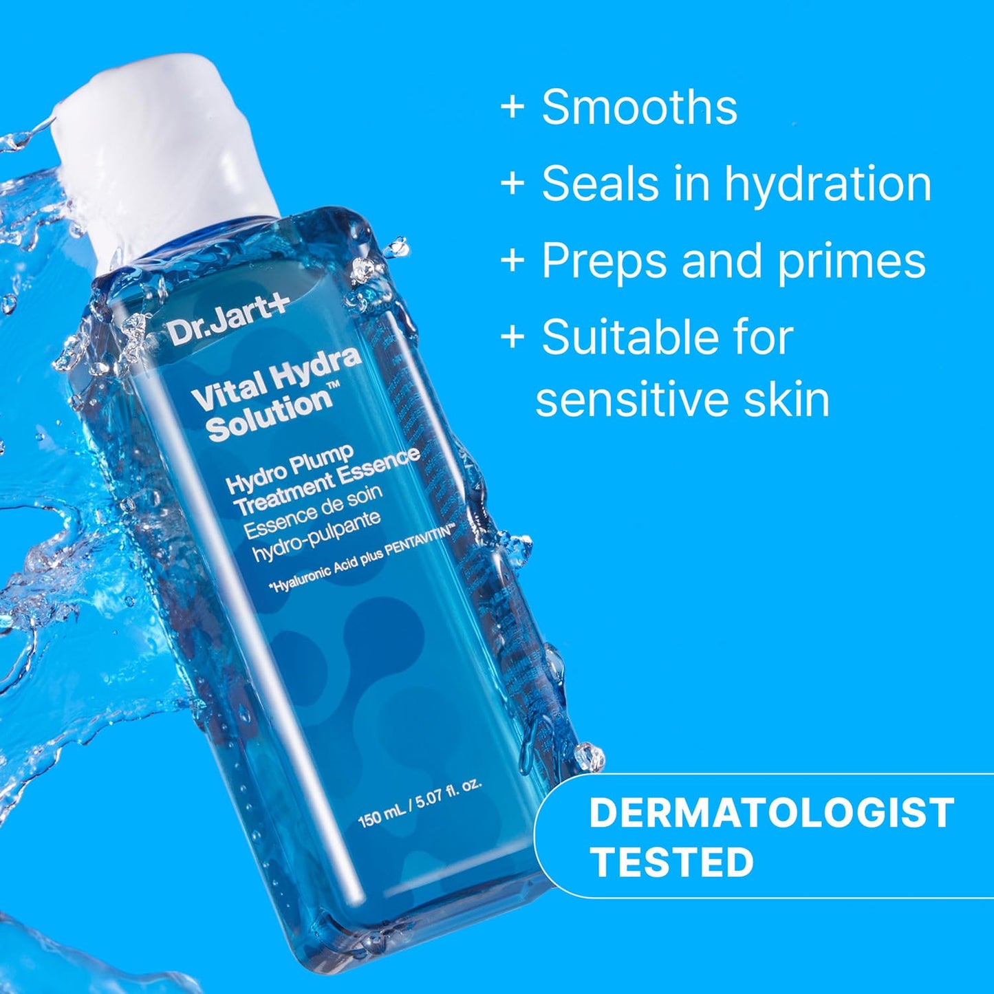 Dr.Jart+ Vital Hydra Solution Hydro Plump Treatment Korean Essence with Hyaluronic Acid for Glass