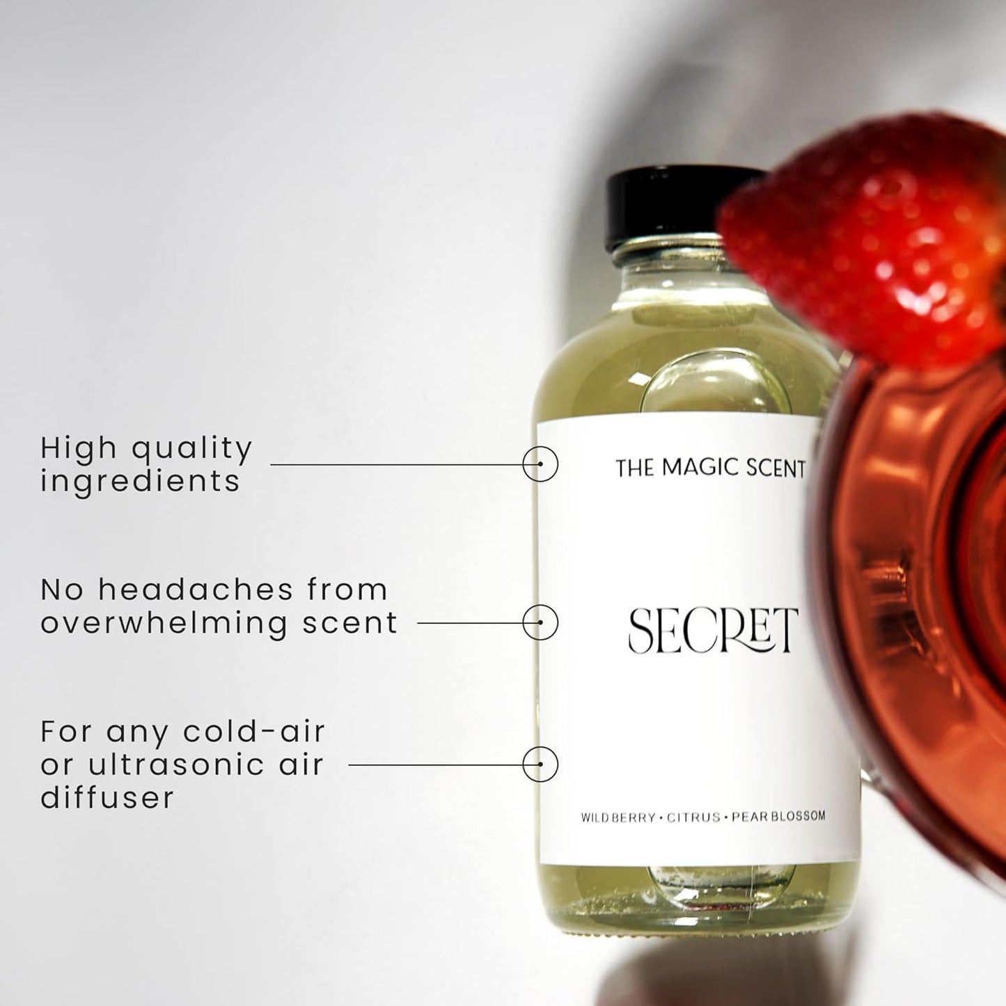 Secret Diffuser Oil - Hotel & Home Luxury Scents - Diffuser Oil Scents for Home Designed for Use in All Diffusers - 8.5 fl oz, 250 mL