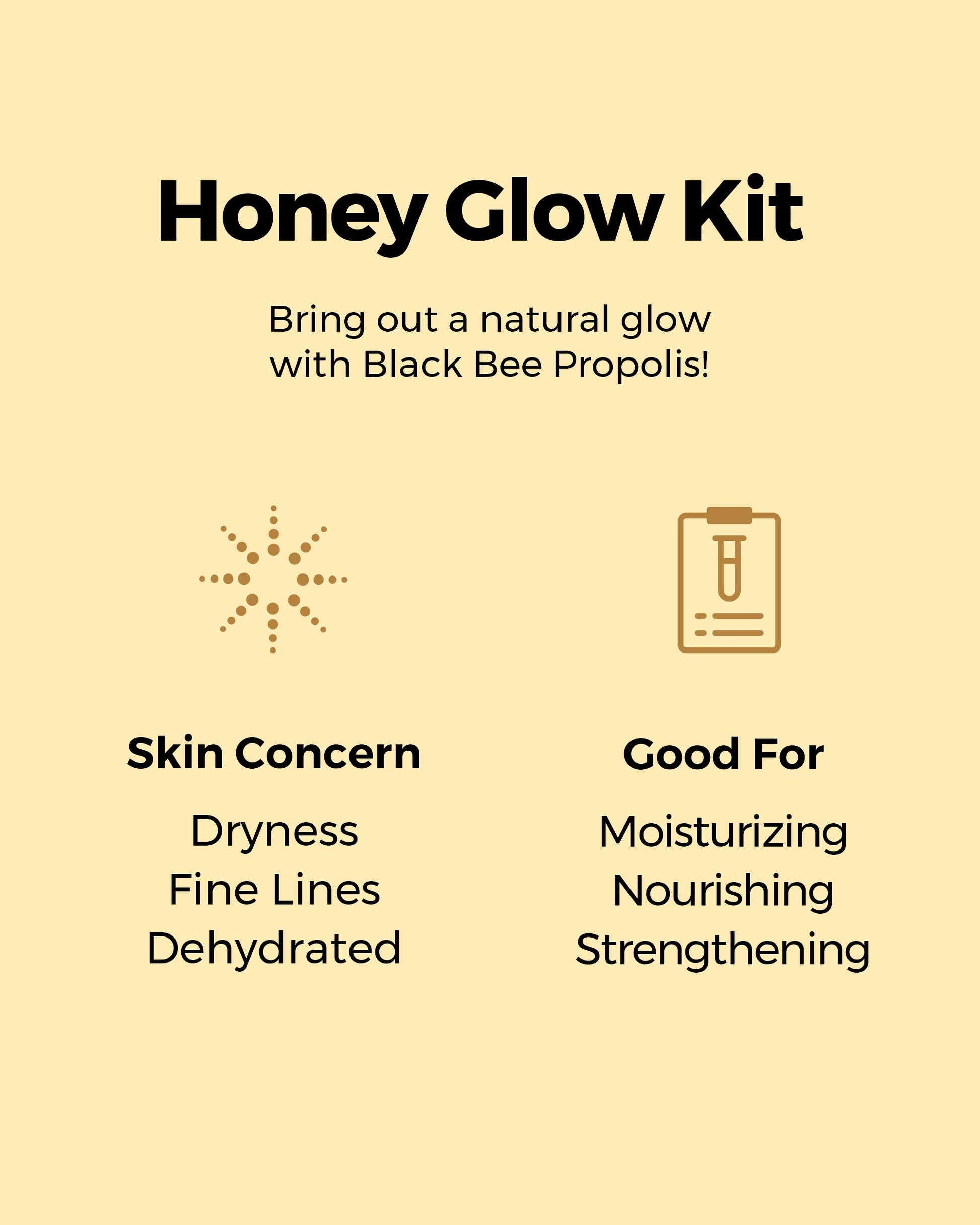 COSRX Honey Glow Kit, Propolis Toner, Serum & Cream, Travel Size Set